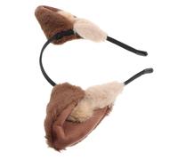 PartyKindom Diadema Orejas de Peluche Suave Cómoda para Cosplay Maquillaje y Fotos Accesorio Cálido para Niñas Fiestas y Halloween