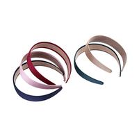 PartyKindom Diademas Cabello 5 Piezas 3 Cm de Ancho Tela Multicolor para Mujeres Niñas Uso Diario y Fiestas Color Aleatorio