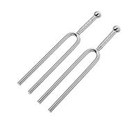 PartyKindom Diapasón de Guitarra a 440 Hz Estándar, 2 Piezas, Afinador de Tono Profesional, Accesorio Musical Plateado para Instrumentos, Ajuste Preciso para Sintonización Exacta