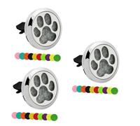 PartyKindom Difusor De Ventilación Para Coche (3 Unidades Con Medallón Flotante Y 10 Almohadillas De Repuesto)