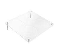 PartyKindom Estante De Almacenamiento De Discos Acrílico Expositor De CD para Álbumes De Música Organizador De Transparente Soporte para Discos para Coleccionistas De Música