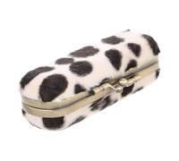 PartyKindom Estuche de Lápiz Labial Retro con Espejo Organizador de Maquillaje Portátil y Elegante Caja de Almacenamiento para Bolsos Protección Antirayaduras para Mujeres