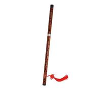 PartyKindom Flauta de Bambú Mano para Principiantes Diseño Chino Vintage Ligera y Portátil con Grabados de Poemas Chinos Instrumento Musical Melodioso y Duradero