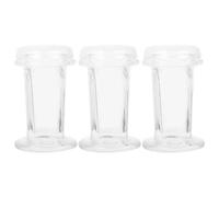 PartyKindom Frasco de Tinción de Tapa Capacidad 60 Ml 3 Piezas para 5 Portaobjetos, Adecuado para Muestras Celulares y Necesidades Experimentales