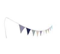 PartyKindom Guirnalda de Banderines Triangulares de Algodón para Decoración de Fiestas Infantiles Ducha de Niña y Habitaciones Infantiles Colgante Versátil para Cumpleaños
