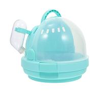 PartyKindom Hamster Carrier Cage Portátil para Exteriores con Botella y Cojín Jaula Multifuncional para Viaje de Hámsters Erizos Conejos y Pequeños Animales Diseño Seguro y Cómodo Color Verde