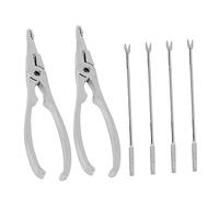 PartyKindom Herramientas para Cangrejo Inoxidable Tenazas y Tenedores Multifuncionales para Mariscos y Nueces Kit Resistente para Patas de Cangrejo Langosta y Nueces Regalo Práctico para de