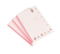 PartyKindom Hojas de Repuesto de Papel para Cuaderno Tamaño A7, Coloridas y Compatibles Carpetas de 6 Anillos, Paquete de 3 Unidades para Oficina y Hogar