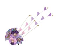PartyKindom Horquilla Japonesa de Tejido Ligero Borla Larga para Boda o Festival, Accesorio Creativo y Atractivo Cabello de Mujer en Color Púrpura Varios estilos