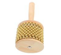 PartyKindom Instrumento de Percusión Cabasa de Madera con Metálicas Agitador Musical Portátil y Adultos Sonido y Construcción Jazz y Latina