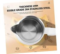 PartyKindom Jarra para Espumar Leche Inoxidable Taza para Café con Interior Diseño Fino Capacidad Ligera y Duradera para Uso Doméstico y Profesional