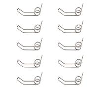 PartyKindom Juego de 10 Resortes de Drenaje para Accesorios de Watergate Duraderos y Precisión Tamaño Compatible Varios Tipos de Trompetas Color Negro