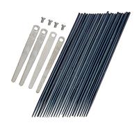 PartyKindom Juego De 24 Cañas Para Saxofón Tenor 4 Resortes y 4 Tornillos, Acero Resistente Para Reparación De Instrumentos, Suministros Profesionales Para Saxofonistas y Uso Clarinete