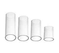 PartyKindom Juego de 4 Piezas de Funda para Dedos de Barra Deslizante de Guitarra Accesorios Portátiles para Guitarristas Material Inoxidable Resistente y Duradero