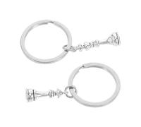 PartyKindom Juego de Llaveros de Ajedrez Dije de Rey y Reina de Metal Duradero, Set de 2 Piezas para Hombres, Accesorio Compacto Adecuado para Aficionados al Ajedrez y Obsequio Original