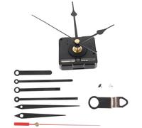 PartyKindom Juego de Mecanismo de Reloj Silencioso Manecillas Metálicas Ganchos de Hierro para Reloj de Pared Diy
