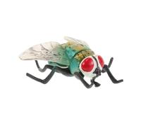 PartyKindom Juguete de Mosca de simulación Apoyo para Volar Artificial Juguetes complicados Accesorio de Fiesta bichos Falsos Mosca Falsa Juguete Falso Jueces de cognición el plastico Negro