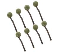 PartyKindom Juguetes Masticables para Conejillos de Indias y Hámsters, 8 Piezas de Madera Natural Verde para Reducir Mordeduras y Mantener Dientes Sanos