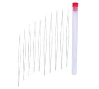PartyKindom Kit de Agujas para Coser y Enhebrar Manual Agujas Largas para Hacer Bisutería y Pulseras Accesorios de Costura DIY Prácticas para Enhebrar Cuentas