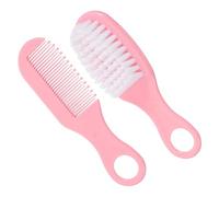 PartyKindom Kit De Cepillo y Peine Para Bebés Set De Masaje Suave Para Recién Nacidos Color Rosa Accesorios De Cuidado Infantil La Circulación Sanguínea Desarrollo Cerebral