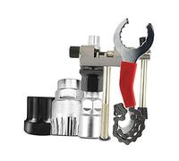 PartyKindom Kit de Reparación de Cadenas para Bicicleta Multifuncional Herramienta Portátil para de Bicicletas de Carretera y Plegables Incluye Extractor de Bielas y Herramientas Básicas