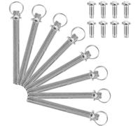 PartyKindom Kit de Reparación Resistente y Fácil de Reemplazar 8 Piezas para Abanicos Plegables Remaches de Acero Inoxidable y Pasador de Eje para Ventiladores de Mano