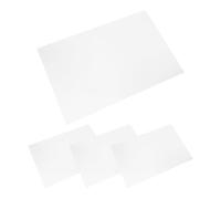 PartyKindom Letreros metálicos de sublimación 4 piezas 30x20 cm de aluminio blanco para oficina y patios con impresión detallada