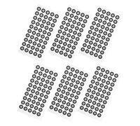 PartyKindom Marcadores de Escáner 3D y Puntos de Reflexión para Posicionamiento Preciso, Profesionales, Alta Reflectividad 0,15 Mm, 6 Hojas 50 Etiquetas, Uso en Escaneo 3D Técnico, Color