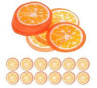 PartyKindom Mascarilla Facial Estampado Naranja para Cara y Cuello, 50 Piezas de Papel de Fibra Redondo, Rejuvenecedora E Hidratante para Rutina de Cuidado DIY