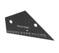 PartyKindom Medidor de Acción de Cuerda de Guitarra Eléctrica y Regla de Inoxidable con Escalas Precisas Herramienta para Luthiers y Músicos