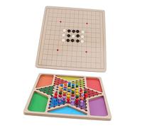 PartyKindom Mesa Gobang y Damas para Juguete Educativo con Tablero Coordinación y Motricidad Regalo Seguro y Divertido