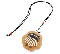 PartyKindom Mini Kalimba Profesional de Notas de Madera para Pulgar Instrumento Musical Compacto para Principiantes Ergonómico y Sonido para Amigos y Familia