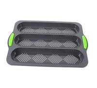 PartyKindom Molde de Pan de Silicona Antiadherente para Hornear Baguettes y Panes Huecos para Cocina y Repostería