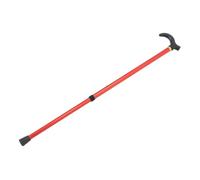 PartyKindom muletas telescópicas Palos telescópico bastón de Ancianos caña bastón de pie Palo de Caminata Plegable Bastones para Hombres Hombre Alto para Caminar Antiguo Rojo