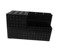 PartyKindom Organizador Multifuncional para Herramientas de Peinado 1 Unidad Grande Caja de Almacenamiento para Peluquería Negro para Estilistas de Salón Soporte para Tijeras y Peines