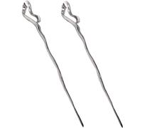 PartyKindom Palillos Cabello Chinos Irregulares De Metal 2 Piezas Para Mujeres, Accesorio Decorativo Para Cabello Medio a Largo Bodas y Fiestas