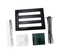 PartyKindom Pedalboard para Guitarra Eléctrica con Soporte de Efecto Estructura Doble Fácil Montaje y Sistema de Sujeción con Tiras Accesorio Duradero para Pedalera Mediana