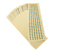 PartyKindom Pegatinas de Escala de Guitarra, 20 Piezas PVC para Aprender Notas y Diapasón, Guía de Dedo, Principiantes