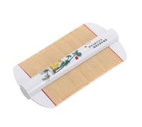 PartyKindom Peine Doble Cara de Bambú con Dientes Extra Cepillo para Cabelludo Anticaspa y Removedor de Liendres para Mujeres y Compacto y Ligero