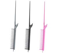 PartyKindom Peines Cabello Para Mujeres 3 Unidades Tamaño Medio Peines De Carbono Para Teñir y Cardar Cabello Fino Uso Profesional y Personal