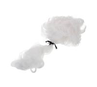 PartyKindom Peluca de Abogado Blanca Cinta Peluca de Cosplay para Fiestas de Disfraces Tribunales y Representaciones Teatrales para Ocasiones Especiales