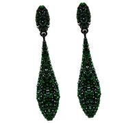 PartyKindom Pendientes de Agua Colgantes con Rhinestones Verdes para Mujer Accesorios de Boda Vintage y Cómodos Joyería Nupcial Elegante para Novias y Ocasiones Especiales