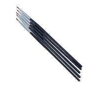 PartyKindom Pinceles para Delineador de Ojos y Labios 5 Piezas Tamaño Compacto Hipoalergénicos Portátiles para Maquillaje Profesional y Uso Diario Salones o Casa