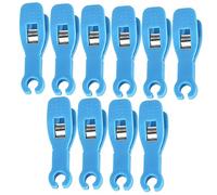 PartyKindom Pinzas De Perforación Desechables Plástico 10 Unidades 8 Mm Antideslizantes Para Piercing Corporal Profesionales Uso En Cejas Nariz Orejas Labios Kit Seguridad