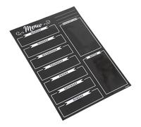 PartyKindom Pizarra Magnética de Borrado en Seco para Cocina y Refrigerador, Reutilizable Superficie Pet Negra y Escritura Cómoda para Menú Semanal