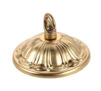 PartyKindom Placa de Techo para Lámpara Colgante de Cobre Vintage con Gancho Accesorio Resistente para Candelabros y Luminarias Estética Dormitorios y Comedores