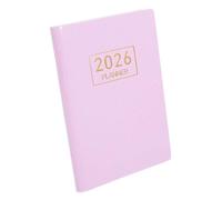 PartyKindom Planificador Compacto Agenda y Mensual Inglés Cubierta de PU Elegante Mini Agenda Portátil para Bolso para Organización