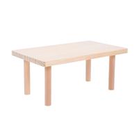 PartyKindom Plataforma de Madera Maciza para Hámster Beige, Accesorio para Jaula Diseño de Segundo Piso Que Fomenta el Ejercicio y Desarrollo del Equilibrio