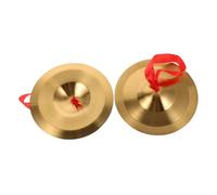 PartyKindom Platillos De Dedo De Aleación Correas Para Dedos Instrumento De Percusión Manual Para Niño Niña y Adultos Presentaciones Escolares