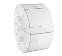 PartyKindom Portalápices Giratorio 360° Transparente 6 Ranuras Organizador de Lápices y Pinceles para Oficina y Soporte Multifuncional para Maquillaje y Artículos de Escritura